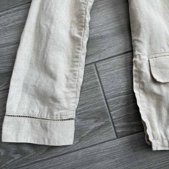 Eddie Bauer Linen Blazer Jacket, size Small—Lagenlook•••Beige/Cream tone! - Picture 7 of 16